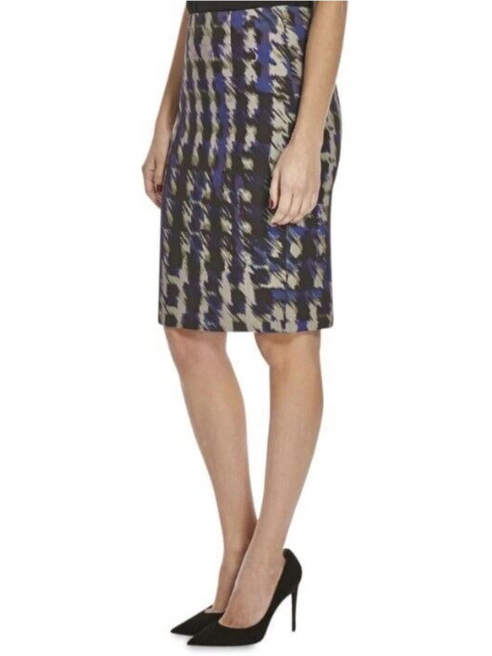 Hugo Boss Ikat Print Pencil Skirt
